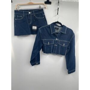 White Fox RTW Seasonless 2-Piece Set Women's XS/S Skirt and Jacket NWT